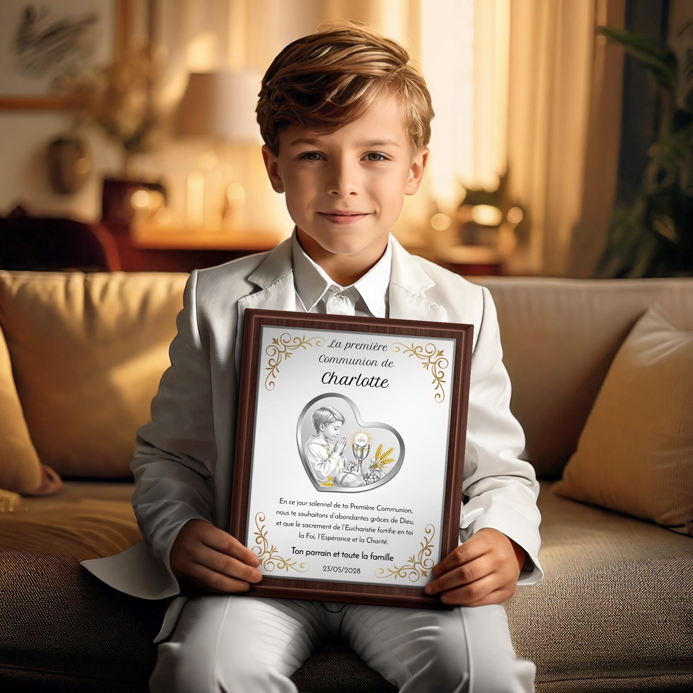 Custom Plaque for Godparent's First Communion