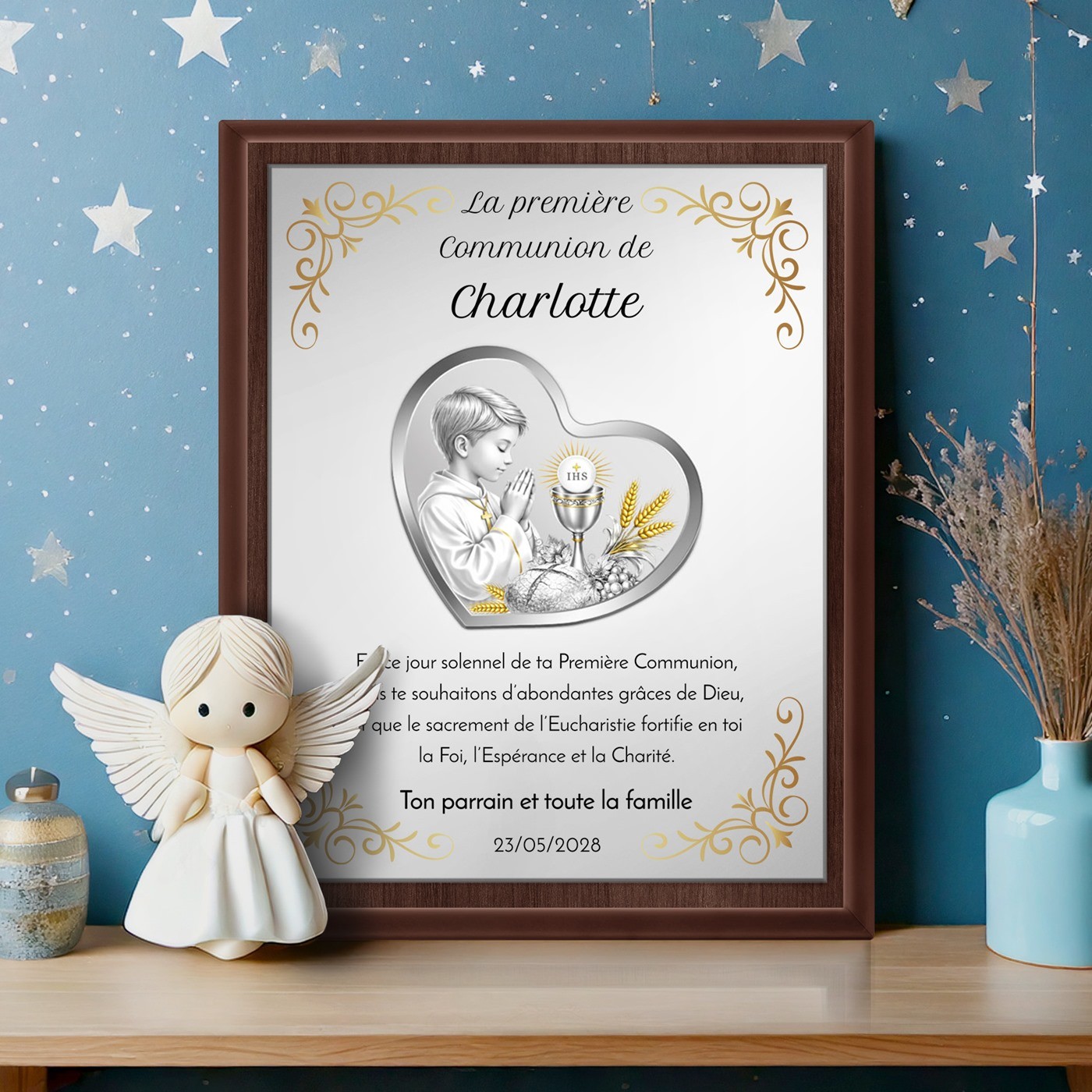 Custom Plaque for Godparent's First Communion