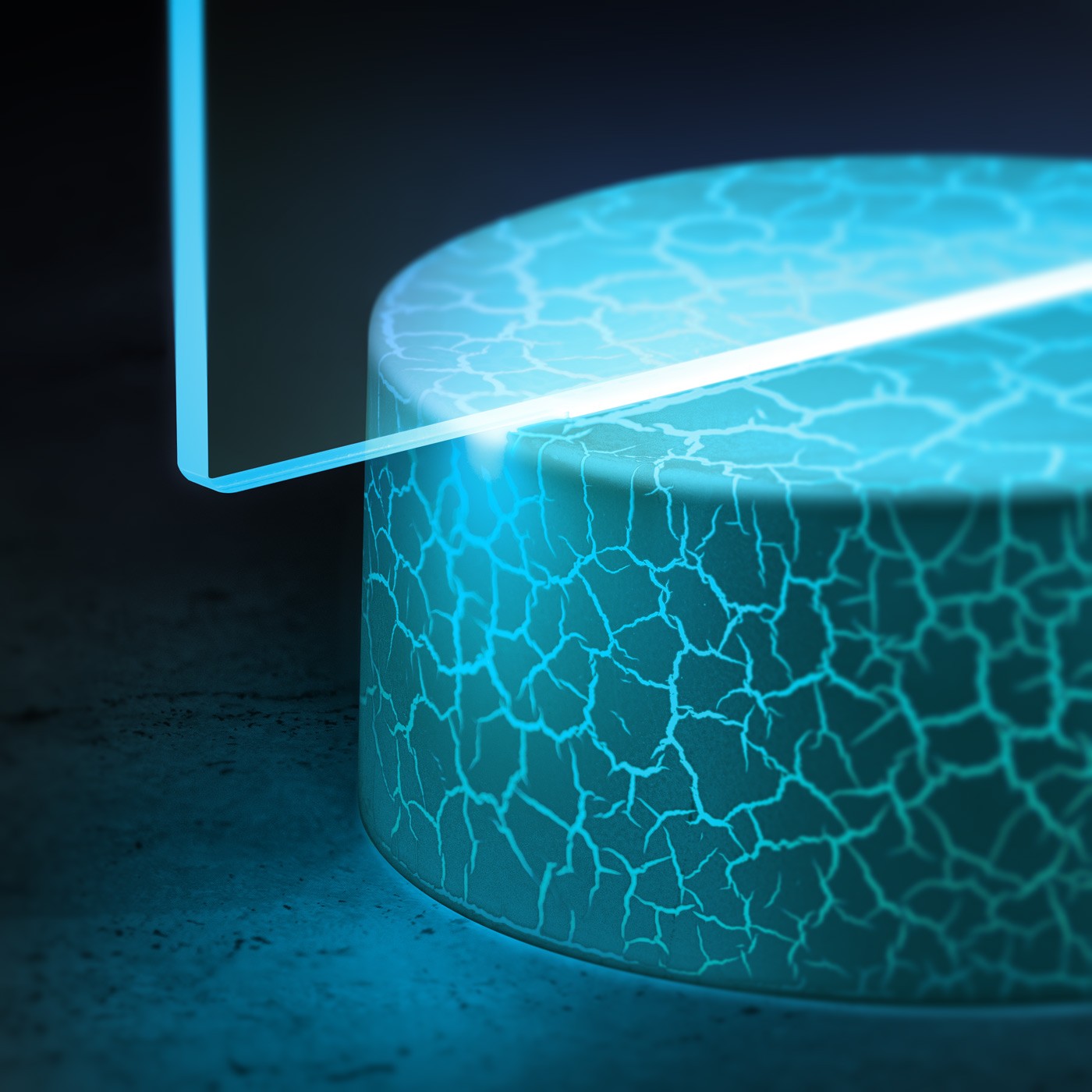 Lámpara LED Murrano 3D personalizada para la primera comunión de un niño