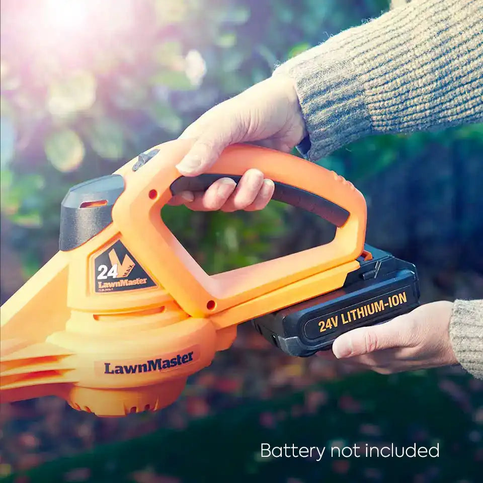 Soplador de hojas inalámbrico LawnMaster 24 V | Batería no incluida