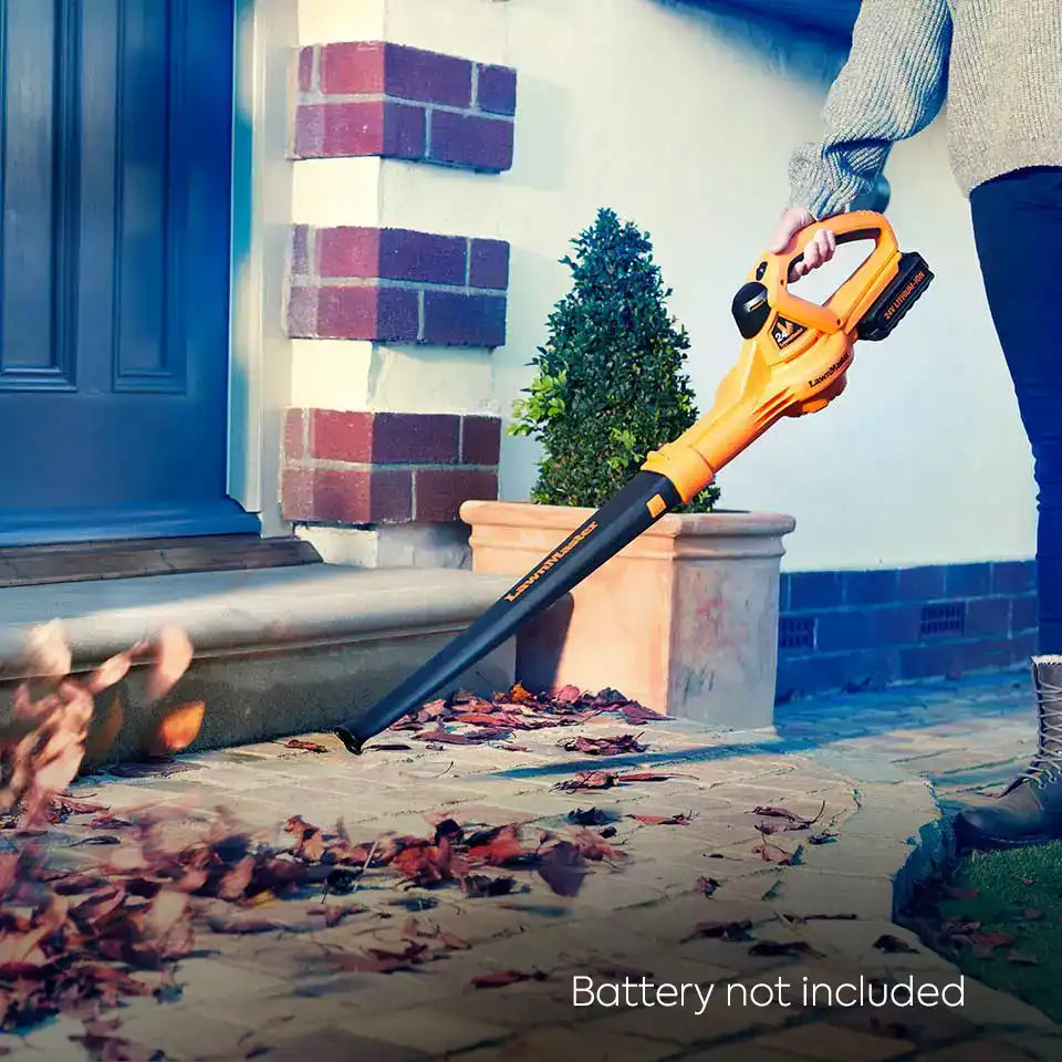 Soplador de hojas inalámbrico LawnMaster 24 V | Batería no incluida