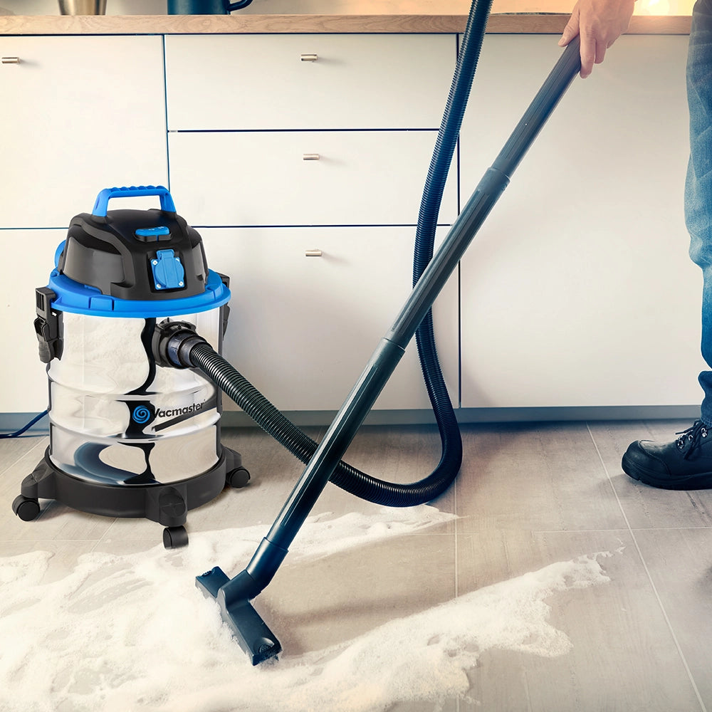 Aspiradora húmeda y seca Vacmaster 20 PTO de acero inoxidable
