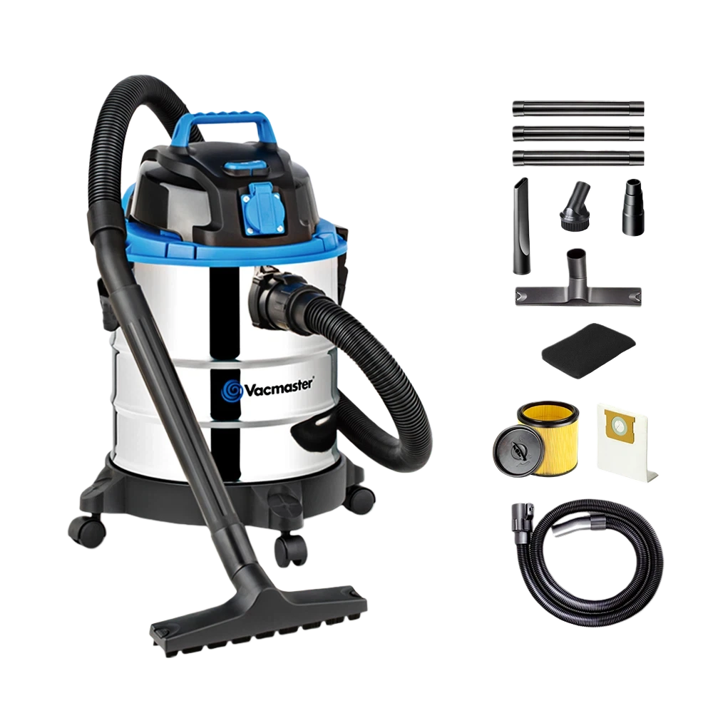 Aspiradora húmeda y seca Vacmaster 20 PTO de acero inoxidable
