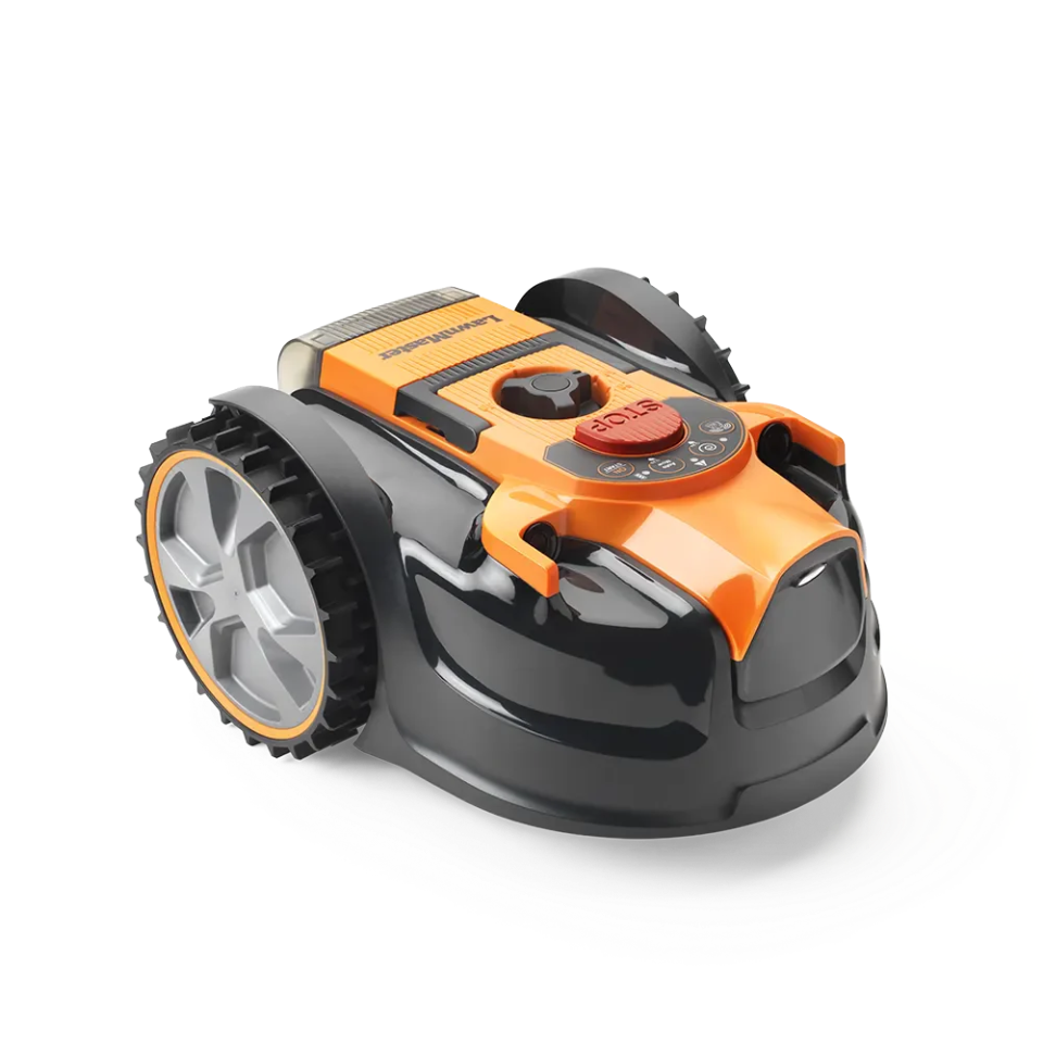 Robot de césped LawnMaster DM16-80 sin cable con periférico | Robot cortacésped MX 24V con batería
