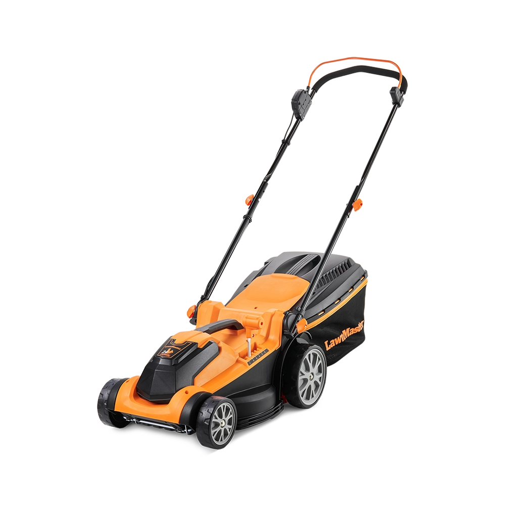 Tronzadora de césped inalámbrica LawnMaster MX 24V de 37 cm con batería de repuesto