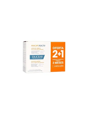 Anacaps Reactiv Ducray - 90 cápsulas para el cuidado del cabello y las uñas