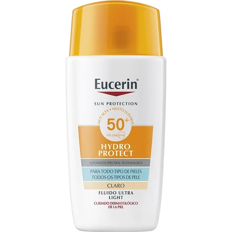Fluide Hydro Protégeant Eucerin Soleil Ultra-Légère avec Couleur et Protection Lumière