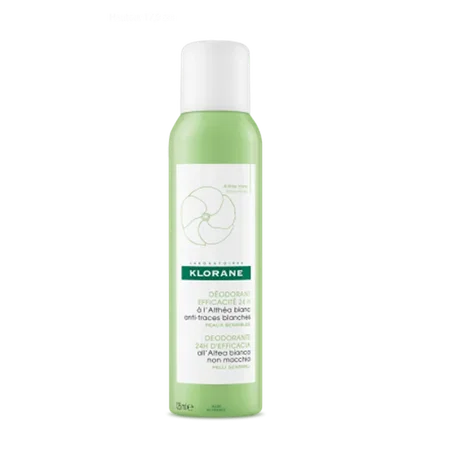 Leche corporal antidesodorante para piel sensible Klorane 24 horas, 125 ml