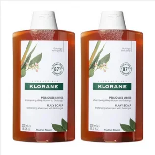 Champú equilibrador anti caspa Galanga Klorane 2 x 400 ml