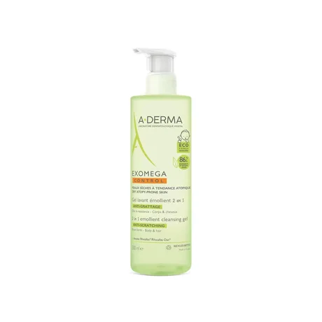 Limpieza en Gel Exomega A-DERMA de 500 ml
