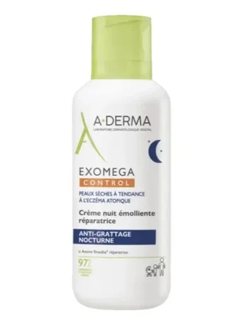 Crema de noche emoliente Exomega Control 400 ml de A-Derma