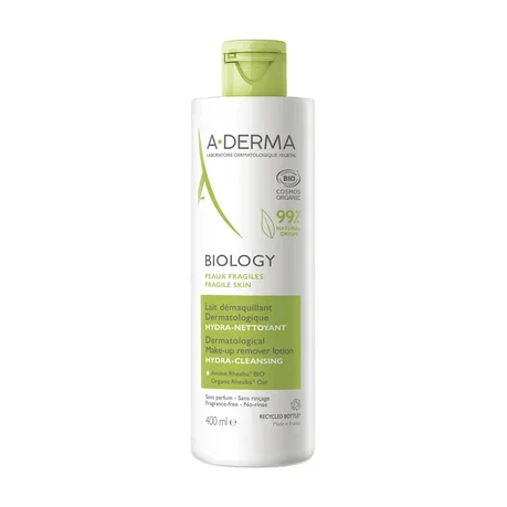 Leche desmaquillante biológica A-Derma de 400 ml