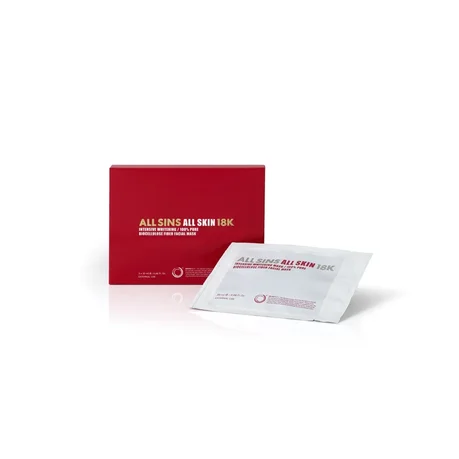 Máscara blanqueadora Biocel ALL SINS 18K, 3 ud.