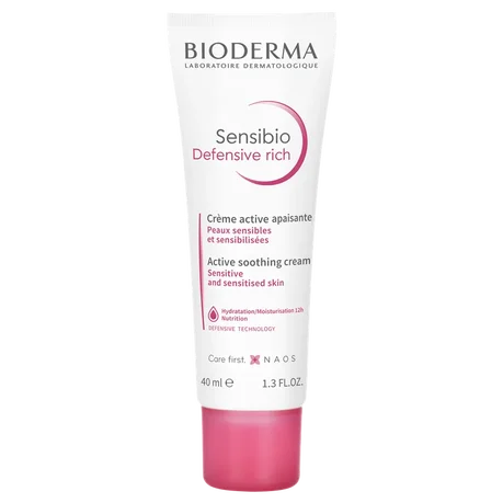 Cremas Faciales Sensibles Bioderma Defensiva Rica, 40 ml