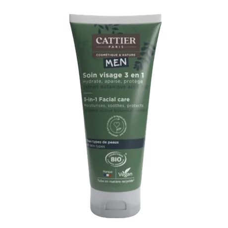 Cattier Men's 3-in-1 Facial Care, 150ml