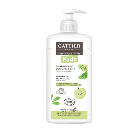 Gel de ducha y champú de manzana CATTIER 500 ml