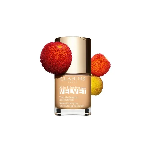 Clarins Skin Illusion Velvet - Sérum Fondation, Finition Veloutée Mate, Taille 30ml, Couleur N/A, Capacité 30ml