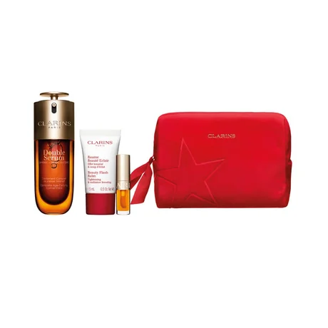 Clarins Christmas Set: Double Serum G-9 + Balm + Lip Oil