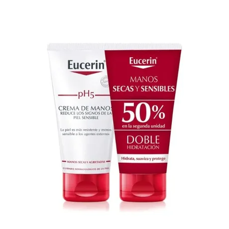 Crème pour les mains Eucerin pH5, 2 x 75 ml