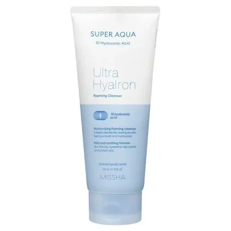 Limpieza en espuma ultra hialurónico Super Aqua Missha 200 ml