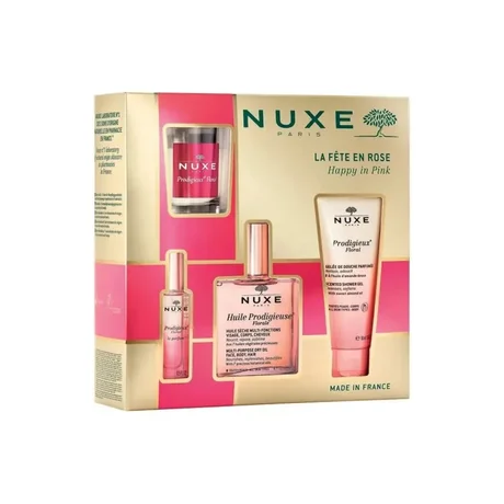 Set Navideño NUXE: La Fiesta en Rosa (100ml + 100ml + 30ml)