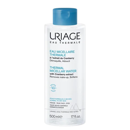 Eau Micelar Thermale Uriage Peau Normale à Sécheresse 500 ml