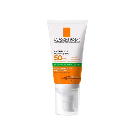 Protector Solar Anthelios Toque Seco SPF50+ para Piel Sensible, 50 ml