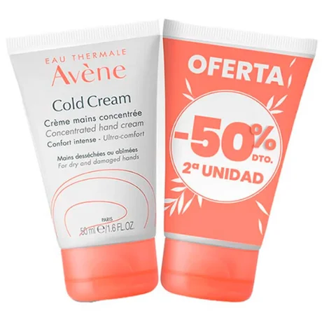 Crème pour les mains Avène Cold Cream concentrée, 2 x 50 ml
