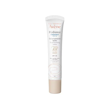 Crema hidratante Avène Hydrance BB Rica con color y protección solar SPF 30 - 40 ml