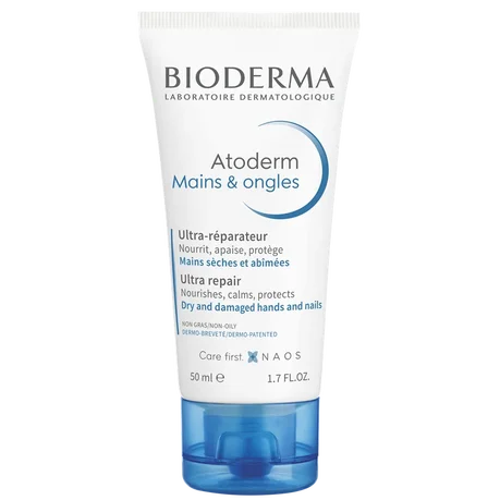 Crema Bioderma Atoderm para manos y uñas, 50 ml