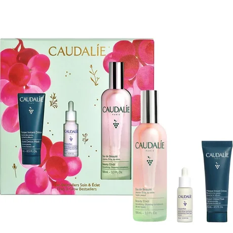 Caudalie Beauty Set: Eau de Beauté, Serum, and Mask