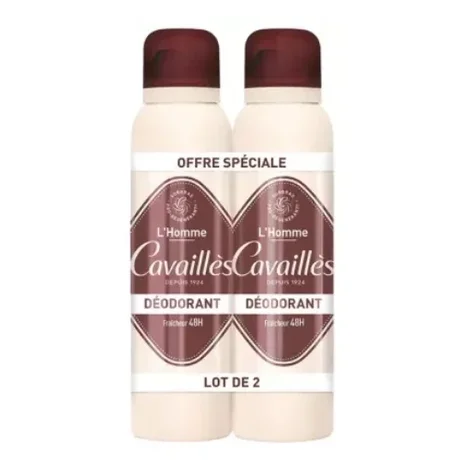 Desodorante Hombre ROJE CAVAILLES Absorb+ Duplo Sensible, 150 ml + 150 ml