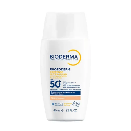 Photoderm XDefense Ultra-Fluide SPF50+ de Bioderma, Flacon Tonalité 02