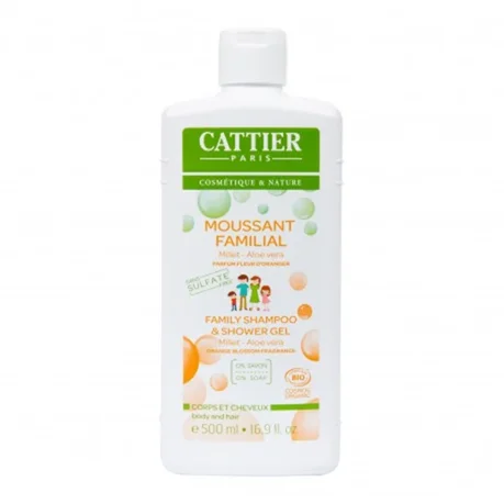 Geles de ducha y champú familiar de Cattier con aloe vera y milo