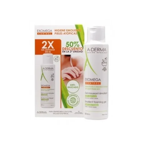 Gel espumante emoliente A-DERMA Exomega Duplo (2x500 ml)