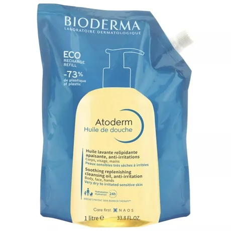 Aceite de ducha calmante Atoderm BIODERMA 1L recarga