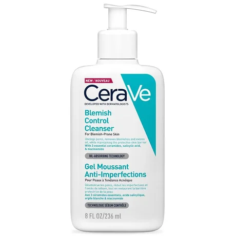 Gel nettoyant CeraVe Contrôle des imperfections, 236 ml
