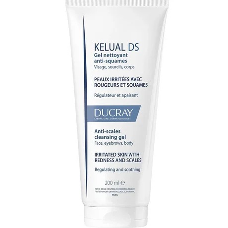 Limpieza en gel Ducray Kelual DS anti-rojo, 200 ml