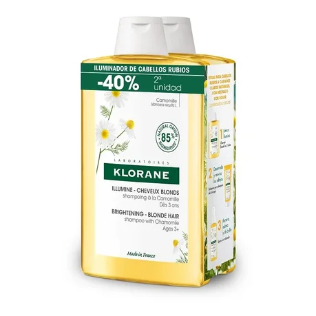 Champú Klorane Camomila Doble Efecto