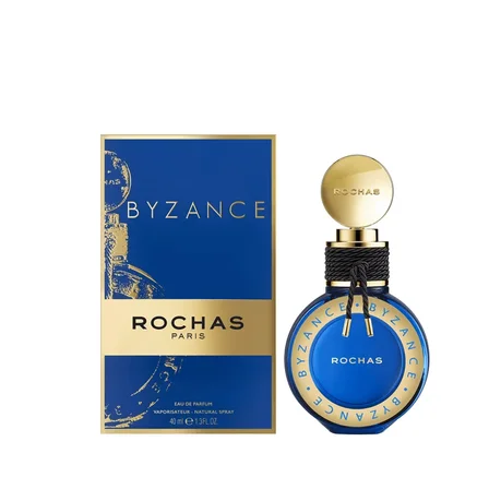 Byzante de Rochas (Tamaño: 50 ml, Color: Azul Marino y Dorado, Capacidad: Agua de Perfume)