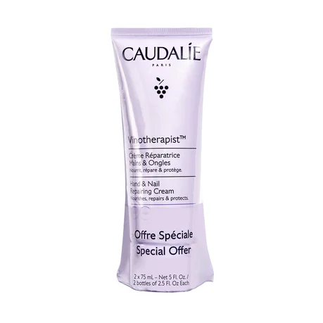 Crema reparadora de manos y uñas Vinoterapia Caudalie 2 x 75 ml