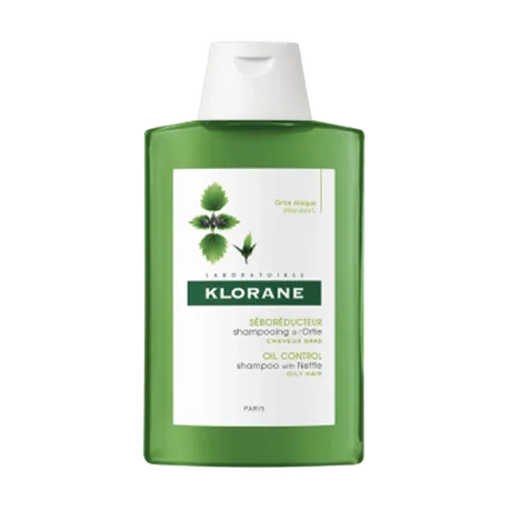 Champú Klorane con Extracto de Ortiga, 200ml (Regulator de Sebo, Calmante del Cuero Cabelludo) 