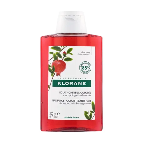 Champú Klorane Luminosidad para Pelos Teñidos con Granada, 200 ml