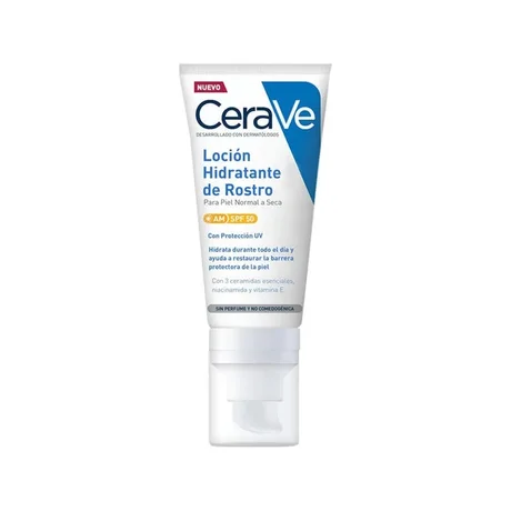 Lotion hydratante pour le visage CeraVe SPF 50, 52 ml