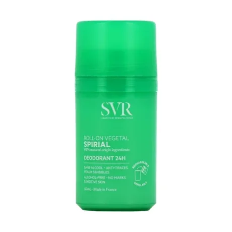 Desodorante Antitranspirante SVR Spirales Vegetales - 2x50ml (Para Piel Sensible, Recién Depilado o Afeitado, Sudoración Normal)