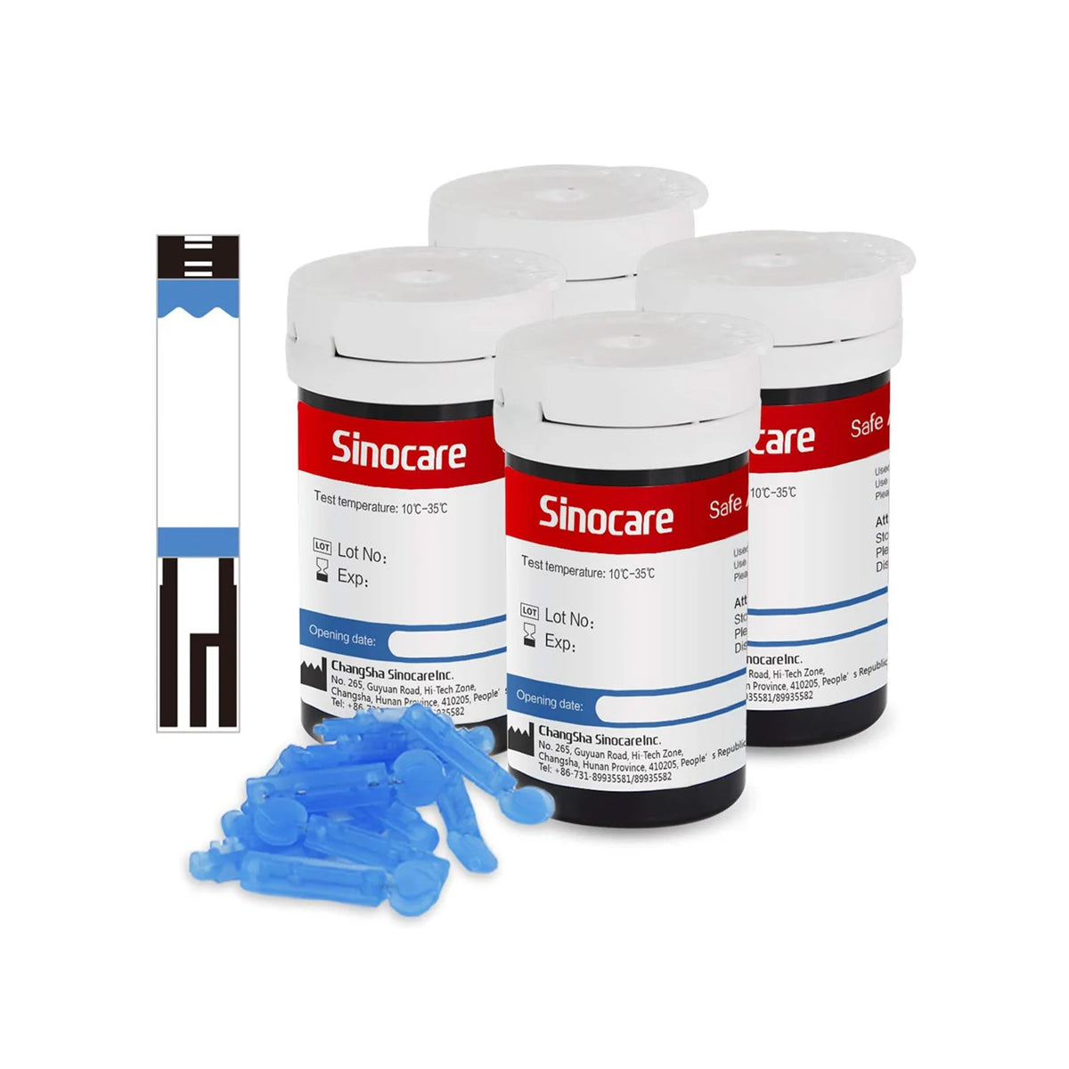 Monitor de glucosa en sangre inteligente Sinocare Safe AQ