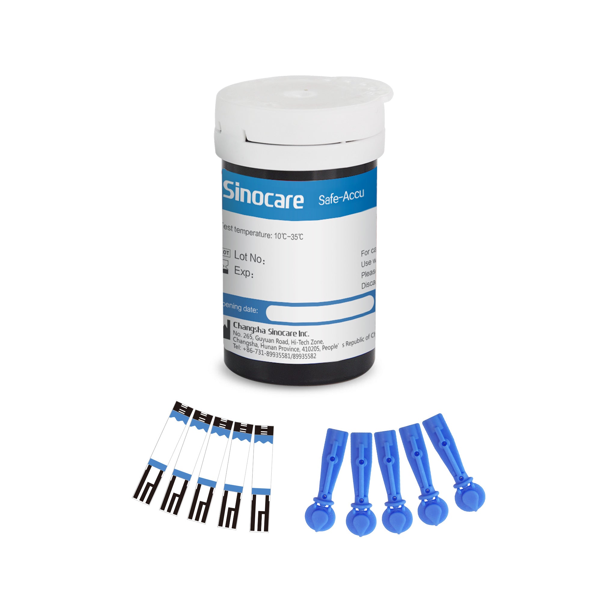 Monitor de glucosa Sinocare Safe Accu con memoria de alta capacidad