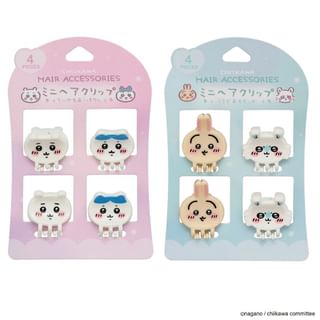 SHOBIDO Chiikawa Mini Hair Clips (Set of 4)
