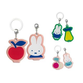 Charm de bolso de acrílico Eyeup Miffy Cereza
