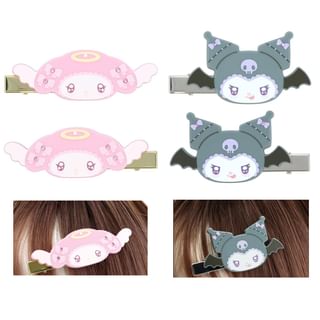 Pinzas para el cabello SHOBIDO My Melody y Kuromi (set de 2 piezas)